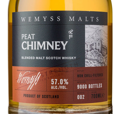 Peat Chimney Batch Strength bottle label close up