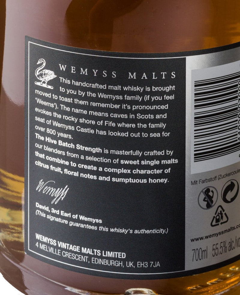The Hive Batch Strength back label