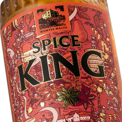 Spice King label close up